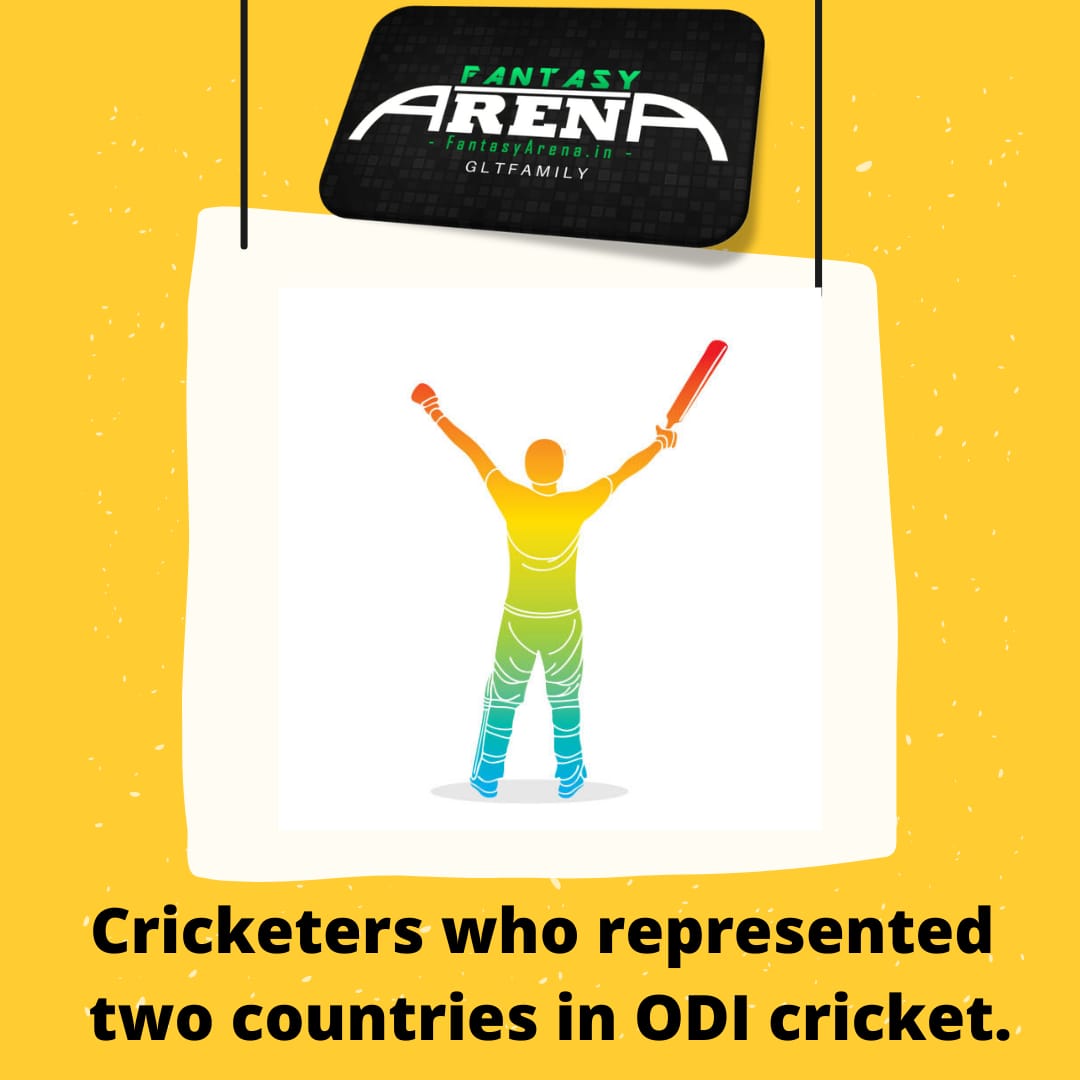 Cricketers who represented 2 countries in ODI Cricket.