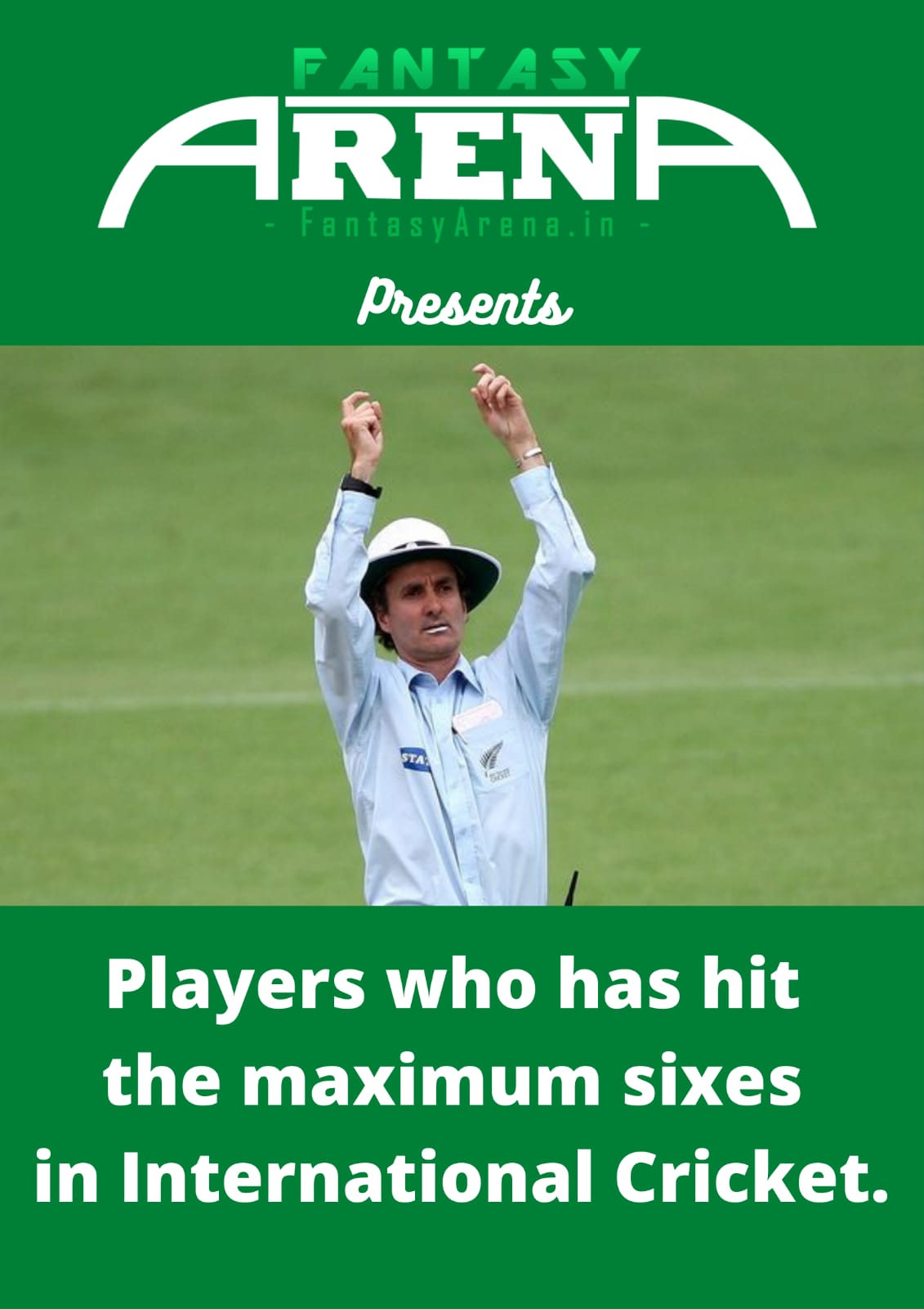 Players who hit the most sixes in international cricket.